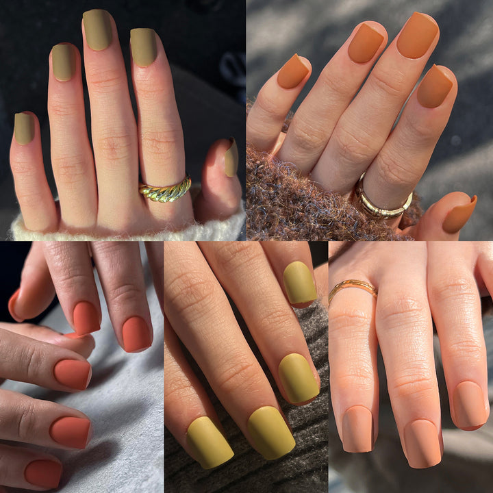 Artificial nail art with matte finish Bowlift