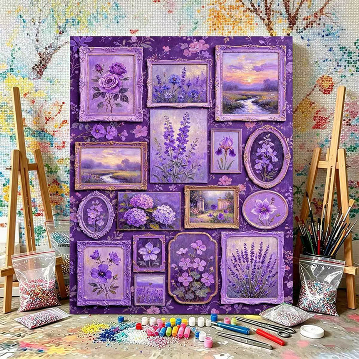 DIY Flower-Themed Paint by Numbers Kit Bowlift