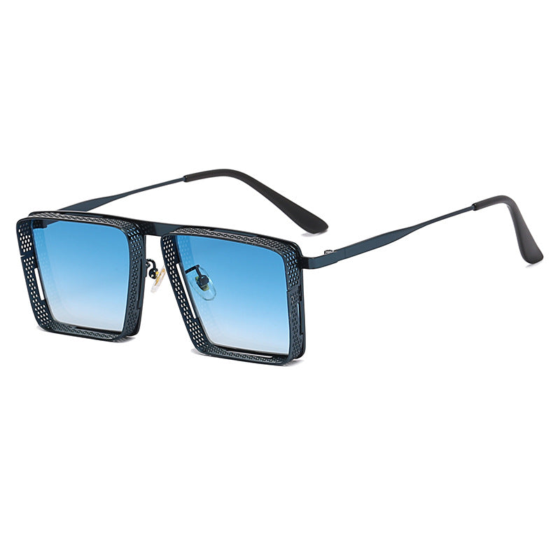Ladies extravagant square sunglasses with perforated frame Bowlift