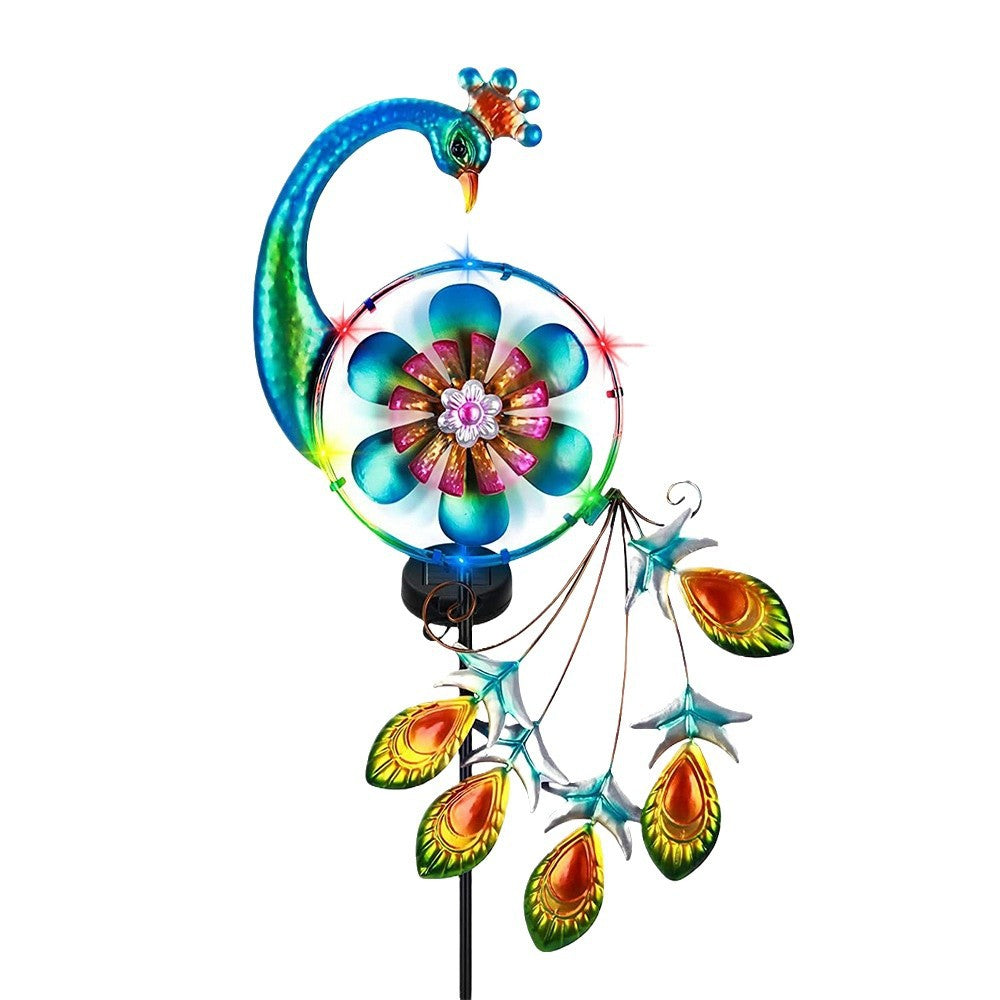 Decorative Hanging Watering Can Garden Stake Ornament With Simulated Cascading Spout Bowlift