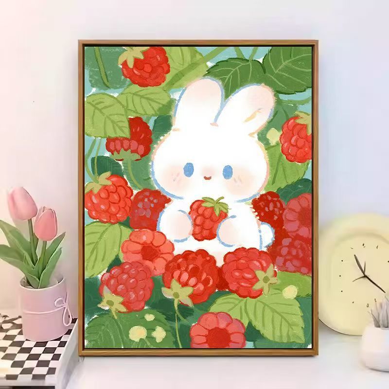 Cute Bunny-Themed Canvas Wall Art Bowlift