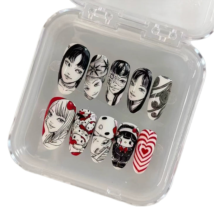 Unique Artistic Character Nail Set Bowlift