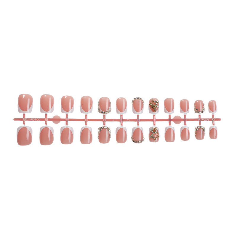 Premium Floral Embellished Press-On Nail Set Bowlift