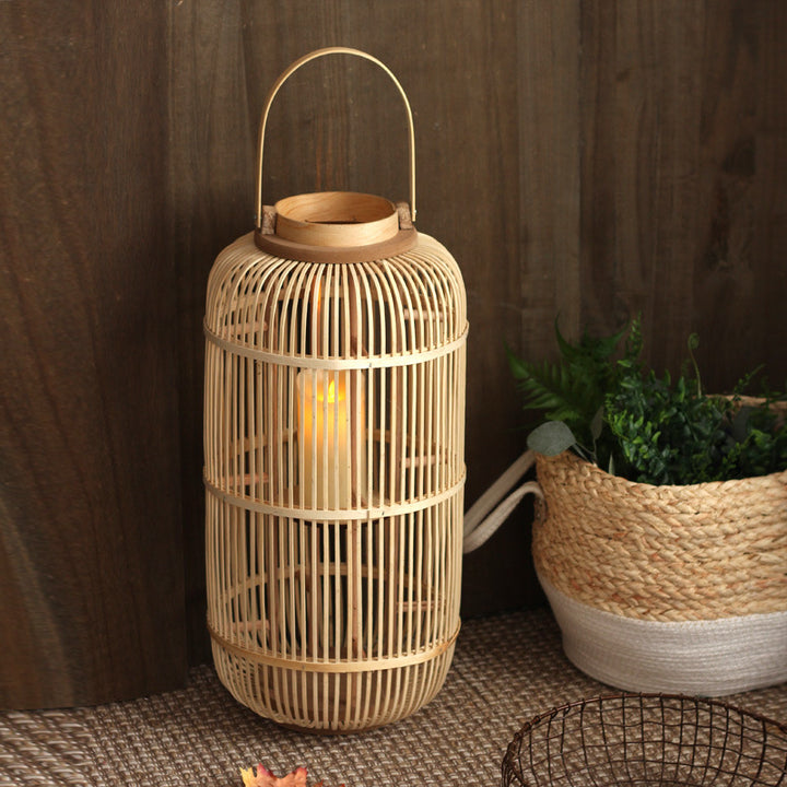 Decorative Lantern made of Rattan Bowlift