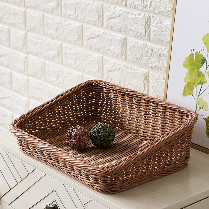 Unisex Portable Storage Box made of Woven Rattan Bowlift