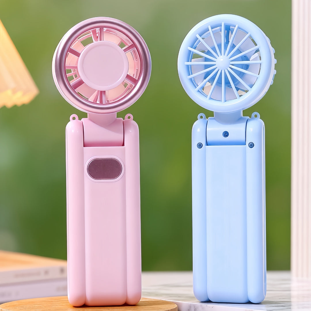 Ladies Portable Hand Fan with USB Charging Function and Ergonomic Design Bowlift