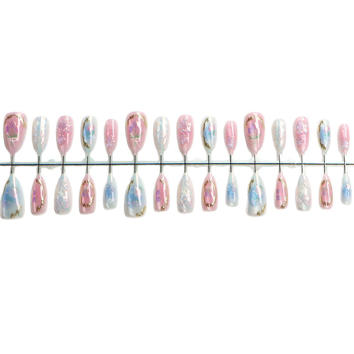 Seasonal Floral Press-On Nail Art Set Bowlift