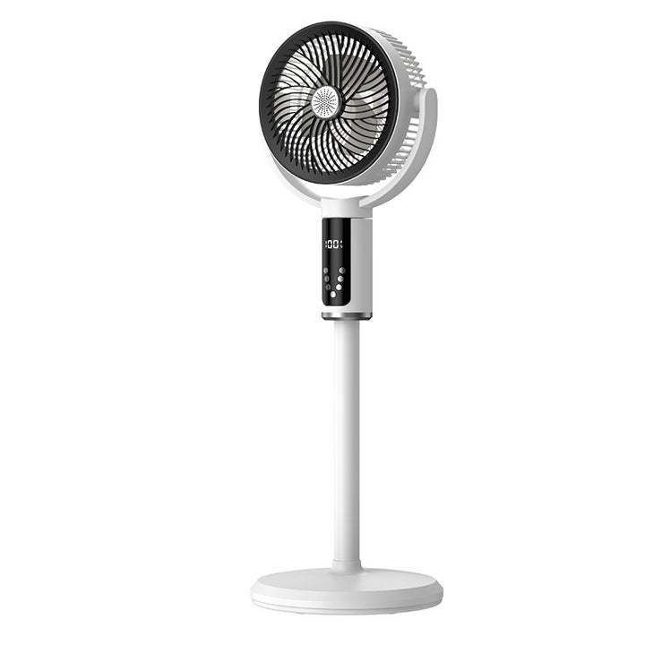Unisex nan height-adjustable oscillating rechargeable pedestal fan with digital LED display remote and aromatherapy Bowlift