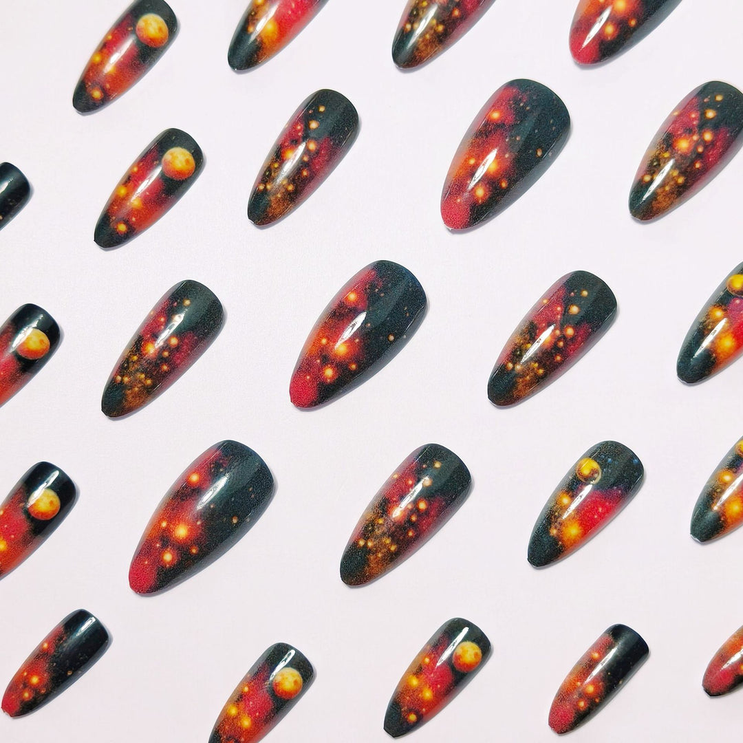 Celestial Galaxy-Inspired Nail Art Bowlift
