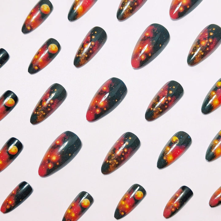 Celestial Galaxy-Inspired Nail Art Bowlift