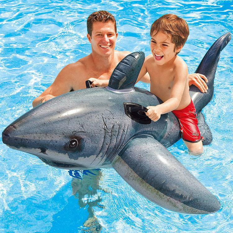 Women's Inflatable Shark Swim Ring Bowlift