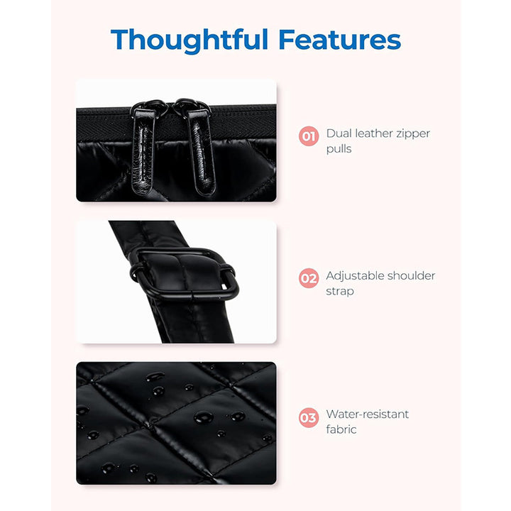 Padded Laptop Bag with Removable Shoulder Strap Bowlift