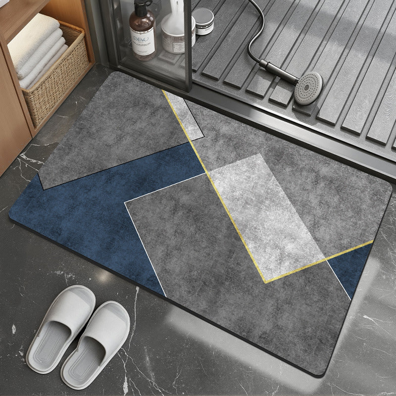 Stylish Abstract Bath Mat Bowlift