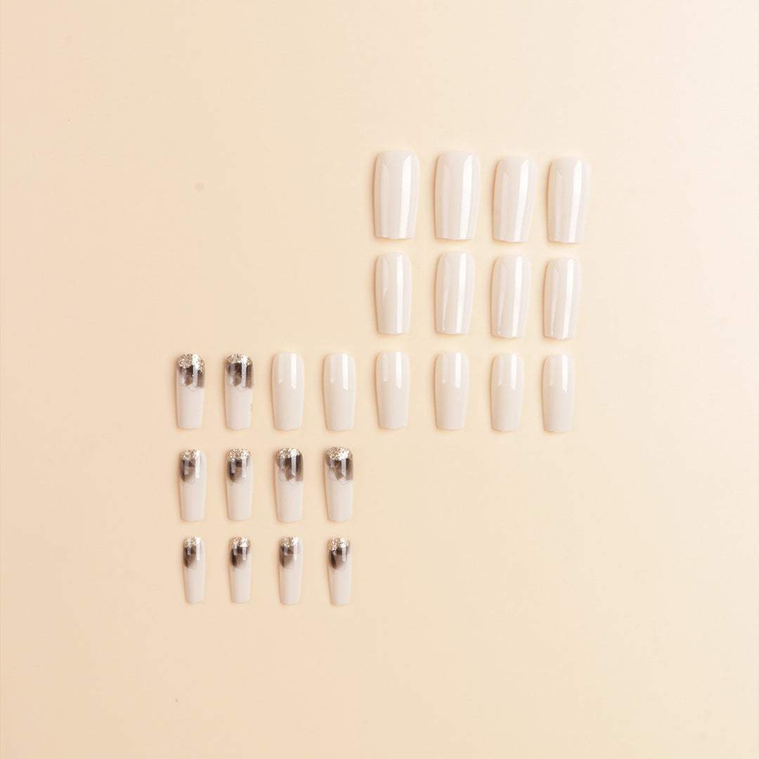 Chic Ombre Acrylic Nail Extensions Bowlift