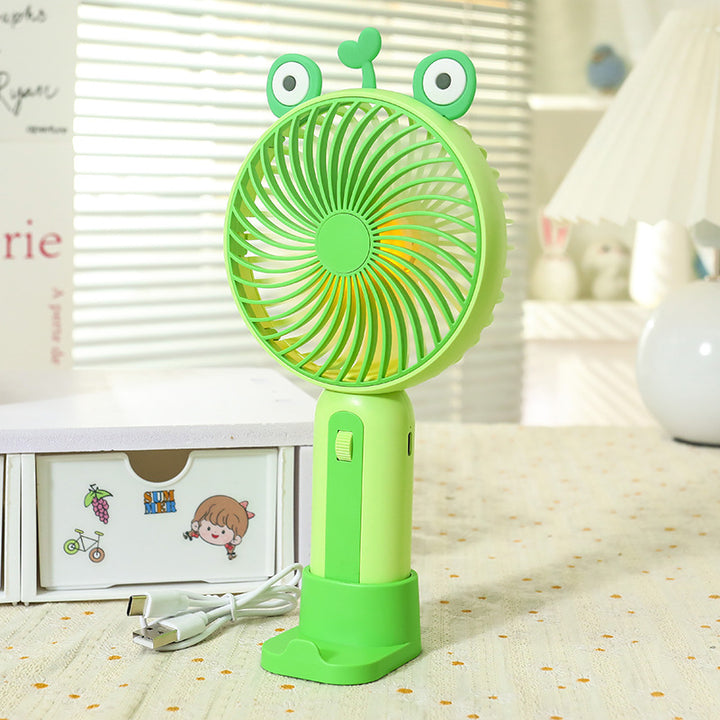 Women's Portable Hand Fan with Playful Animal Design Bowlift