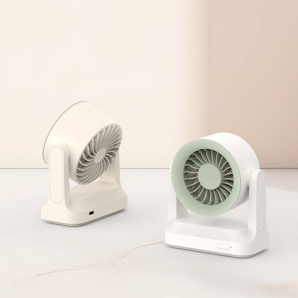 Unisex nan compact table fan and air circulator with swivel head and quiet DC motor Bowlift