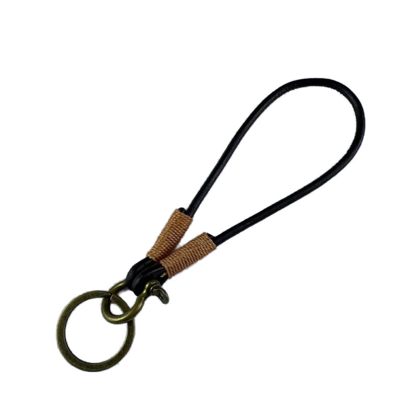 Durable Leather Keychain Holder Bowlift
