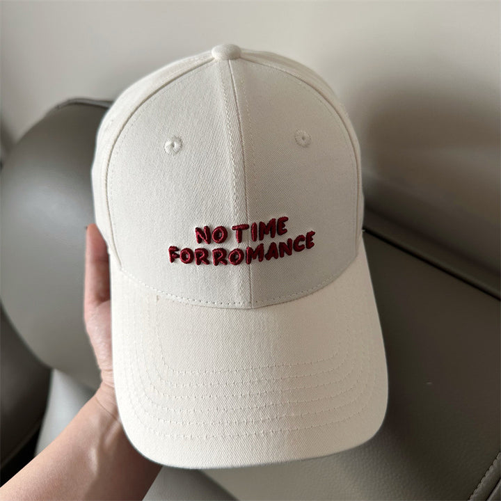 Women's Casual Cap with Motivational Embroidery Bowlift