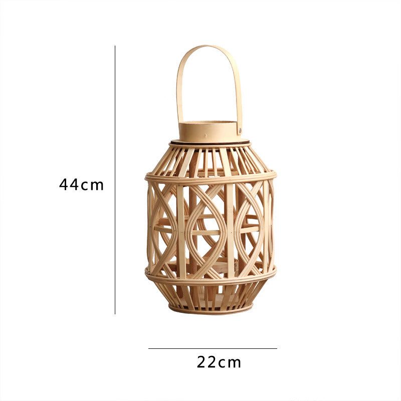 Decorative Rattan Pendant Lamp Bowlift