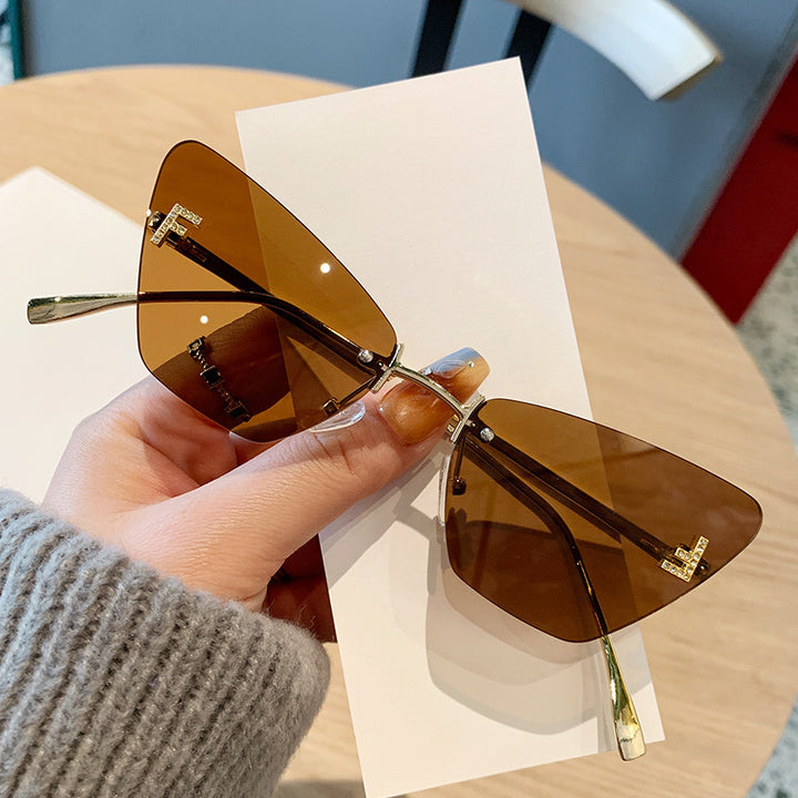 Womens Cat-Eye Sunglasses in modern design with innovative frame Bowlift