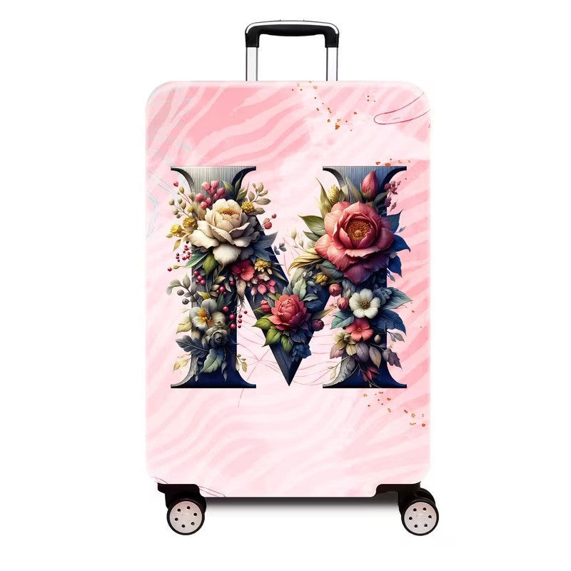Ladies hard shell suitcase with luxurious floral design Bowlift