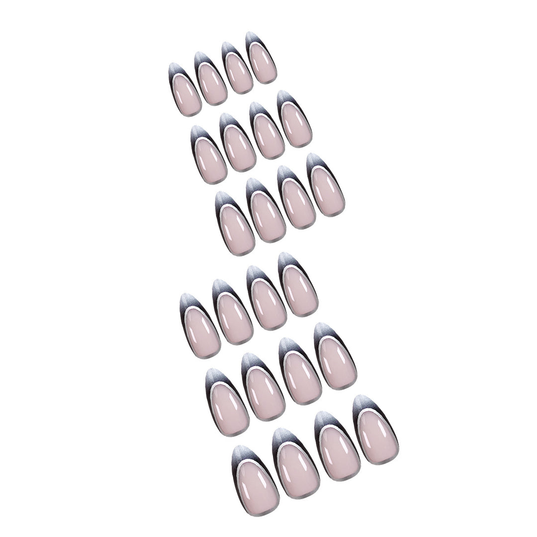 Stiletto artificial nails with elegant ombre design Bowlift