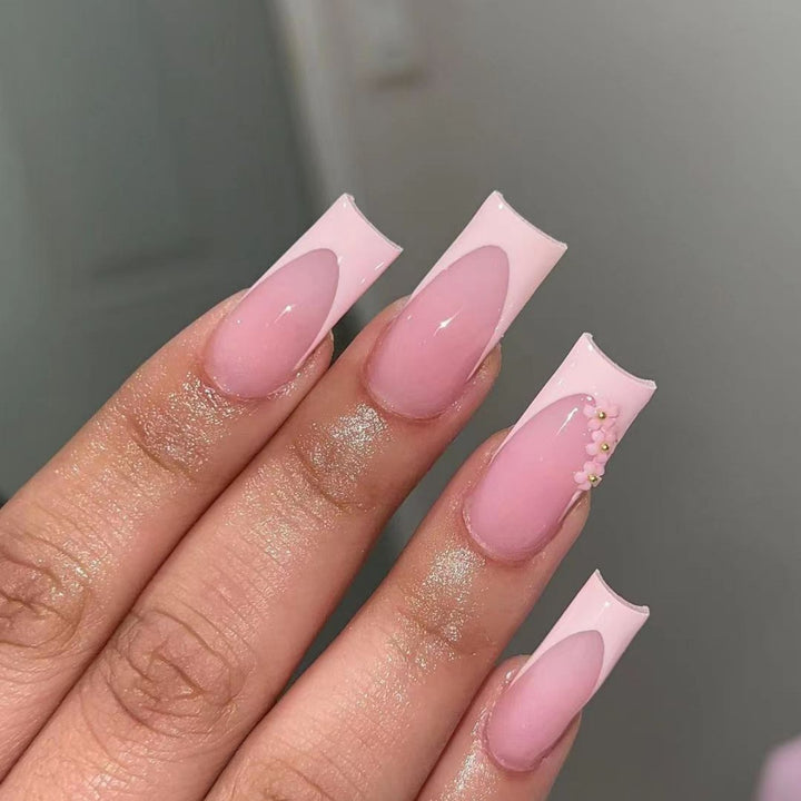 Ornate Butterfly-Inspired Acrylic Nail Extensions Bowlift