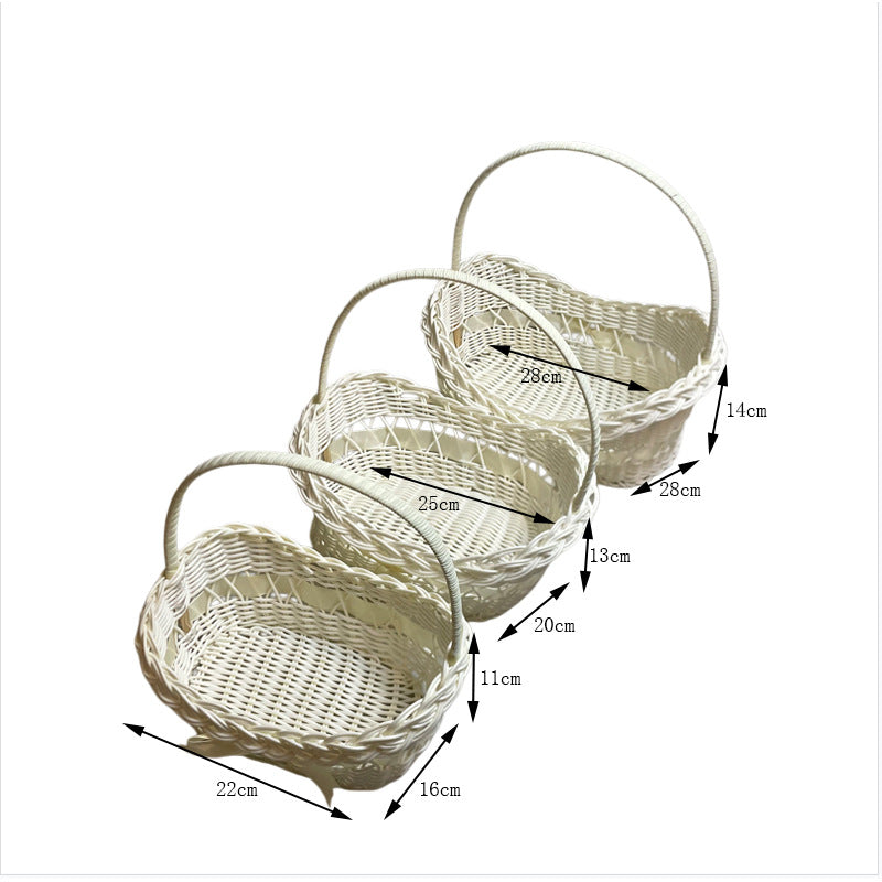 Decorative Woven Storage Basket Bowlift