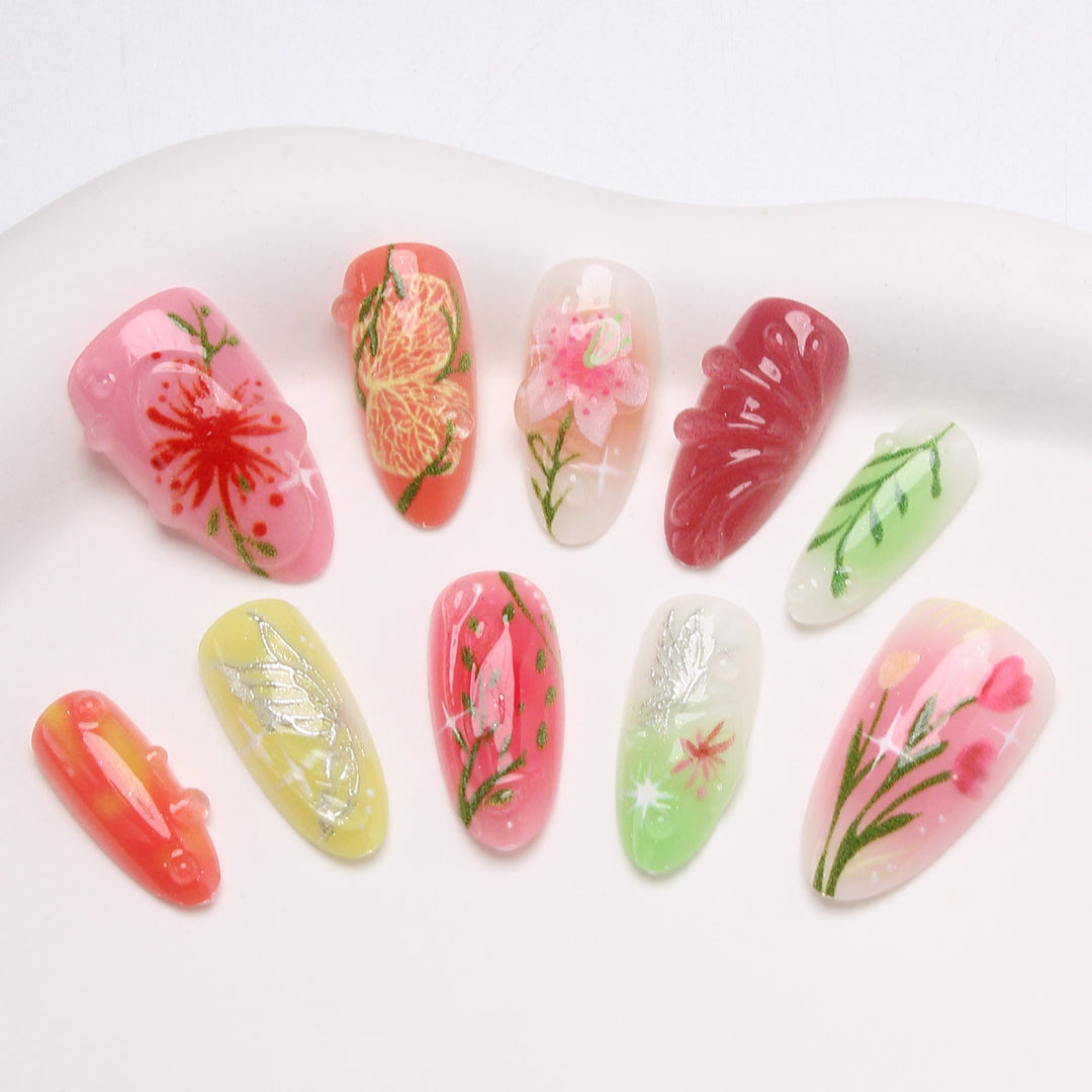 DIY Press-On Nail Art Set Bowlift