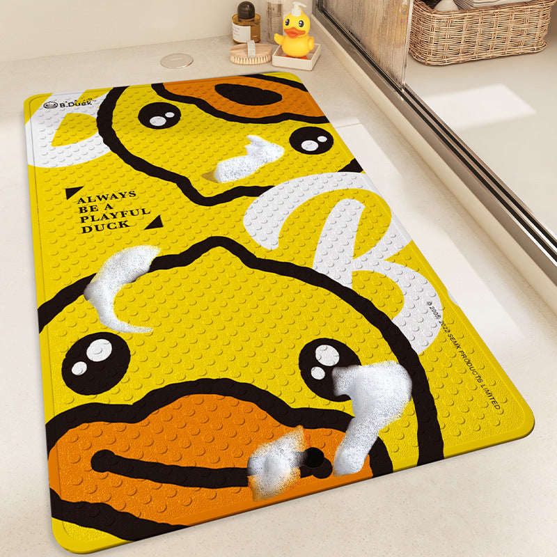 Playful Cartoon Shower Mat Bowlift