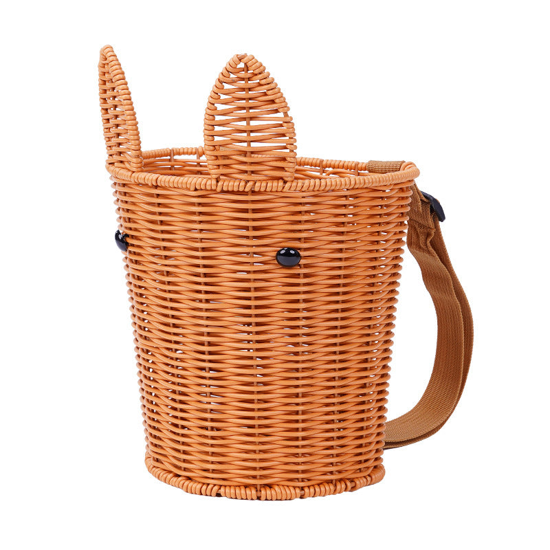 Handcrafted Woven Utility Basket Bowlift