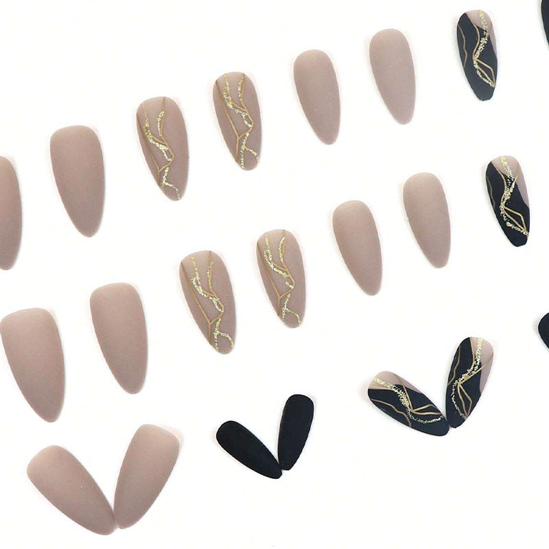 Luxury Abstract Art Press-On Nail Set Bowlift
