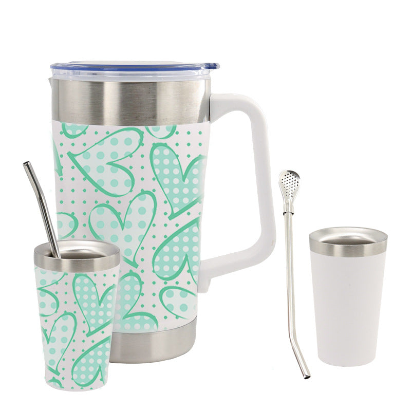 Women's insulated coffee cup with ergonomic handle Bowlift
