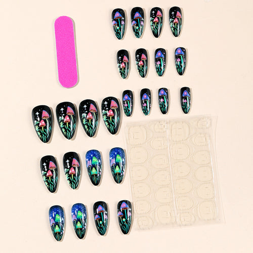 Artistic Glow-in-the-Dark Nail Art Set Bowlift