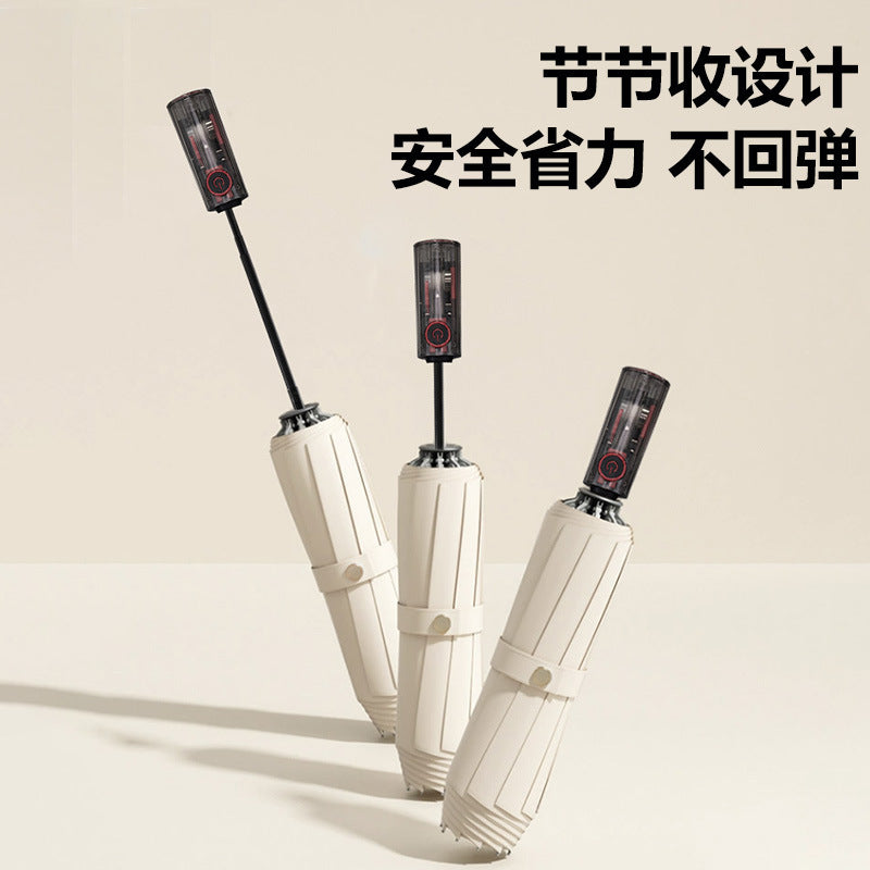 Women's Automatic Windproof Folding Umbrella Bowlift