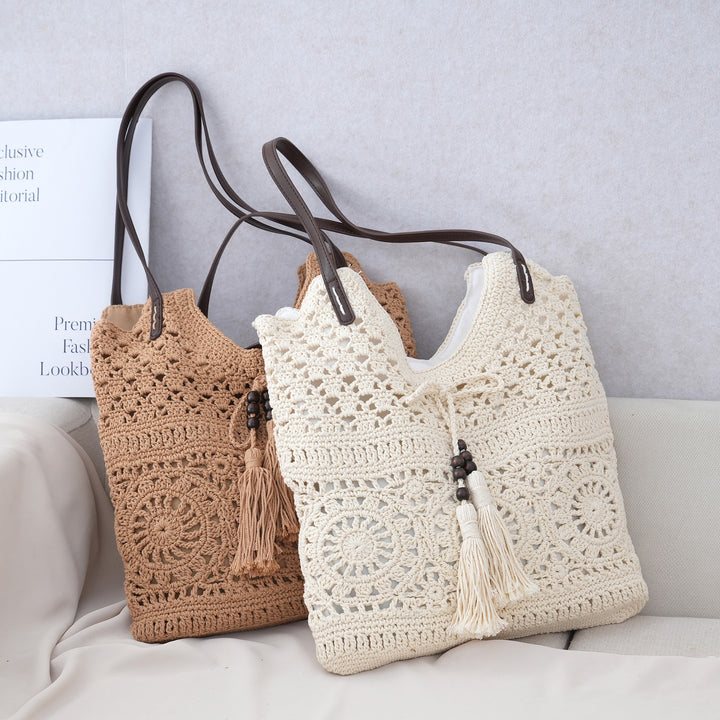 Handmade Macrame Beach Bag Bowlift