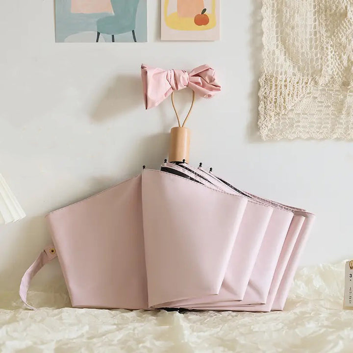 Women High-Quality Folding Umbrella Bowlift