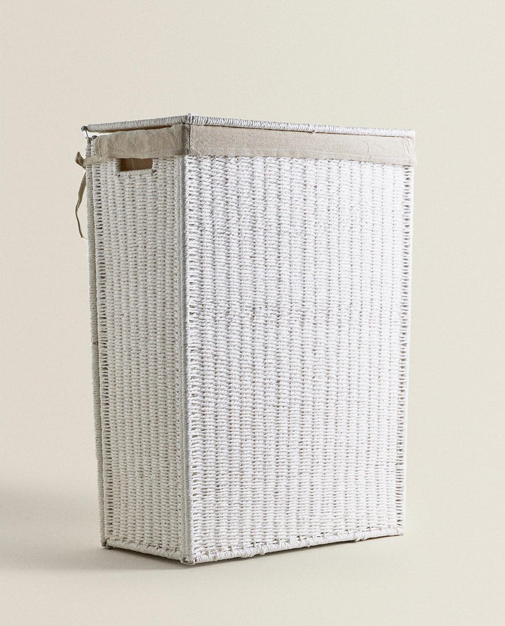 High-quality laundry basket made of natural wicker Bowlift