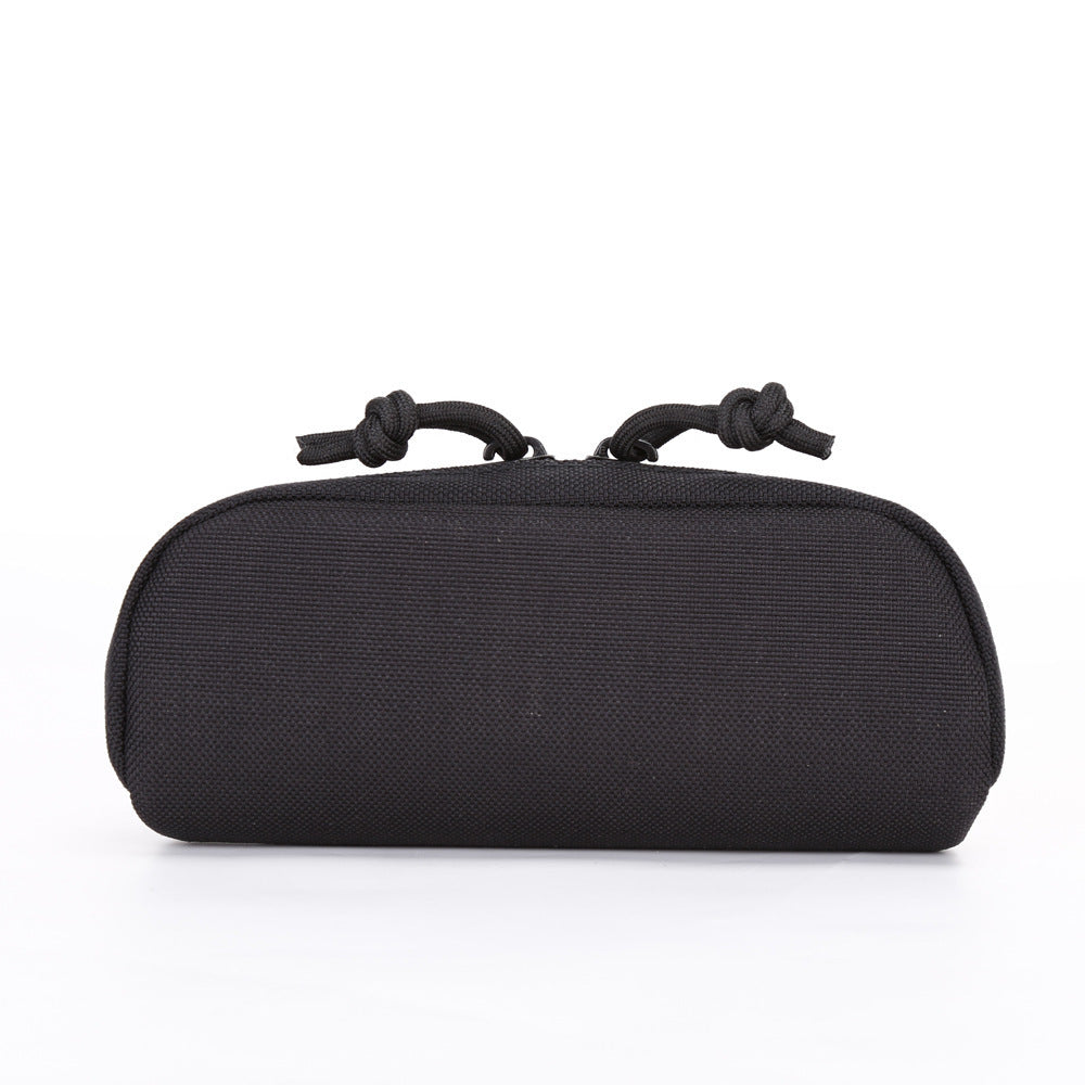 Durable Tactical Eyewear And Accessory Zippered Pouch With Carabiner Bowlift