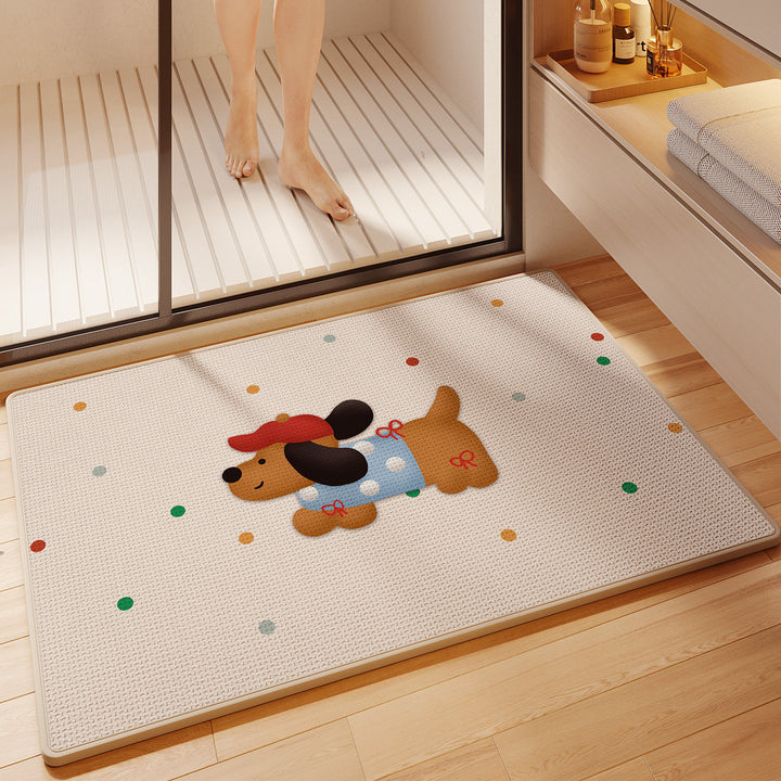 Fun Cartoon Themed Bath Mat Bowlift