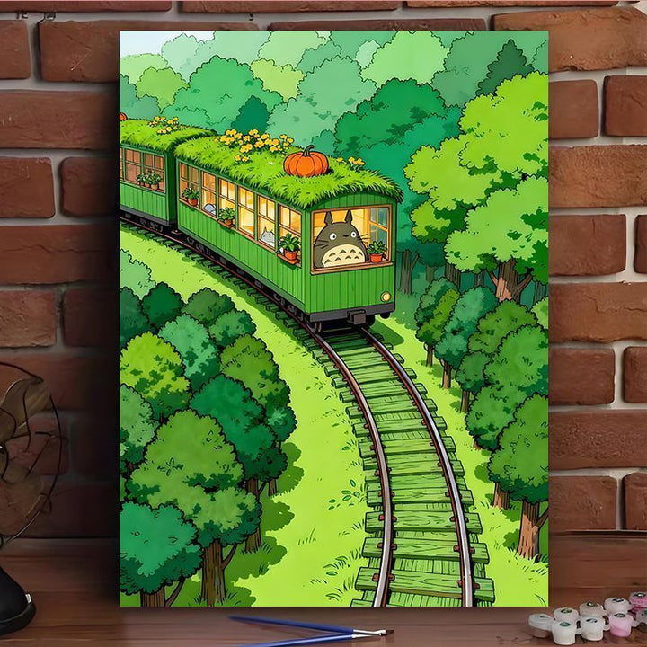 Enchanted Forest Scene Canvas Art Print Bowlift