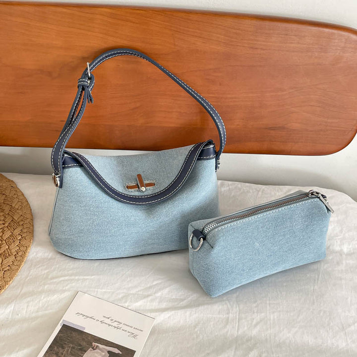 Stylish Soft Fabric Crossbody Handbag Bowlift