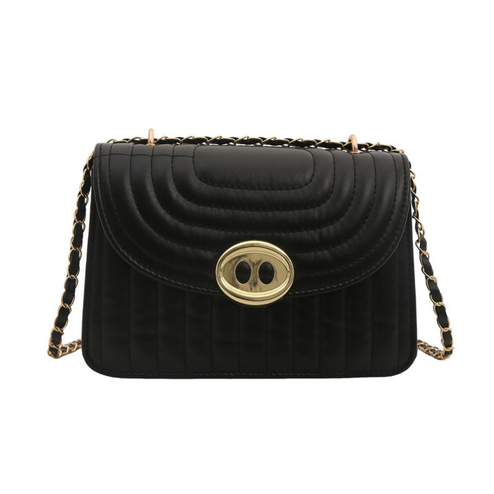 Quilted Chain Link Crossbody Handbag Bowlift