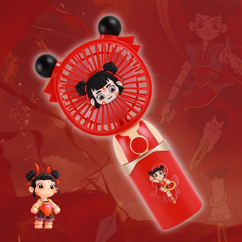 Ladies wearable mini fan with creative character design Bowlift