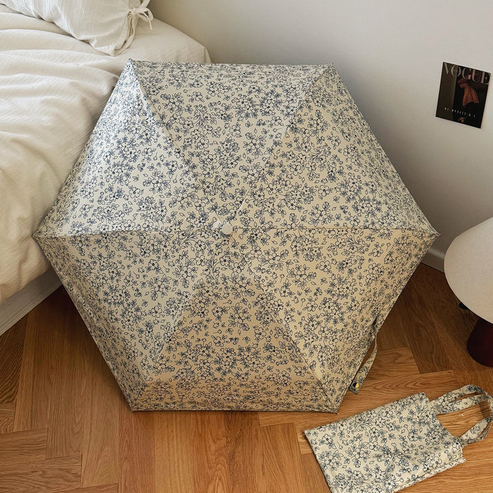 Women's Foldable Shopping Bag with Floral Design Bowlift