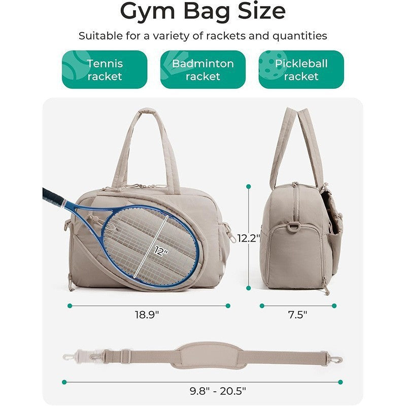 Sporty Tennis Bag with Multiple Compartments and Carrying Options Bowlift