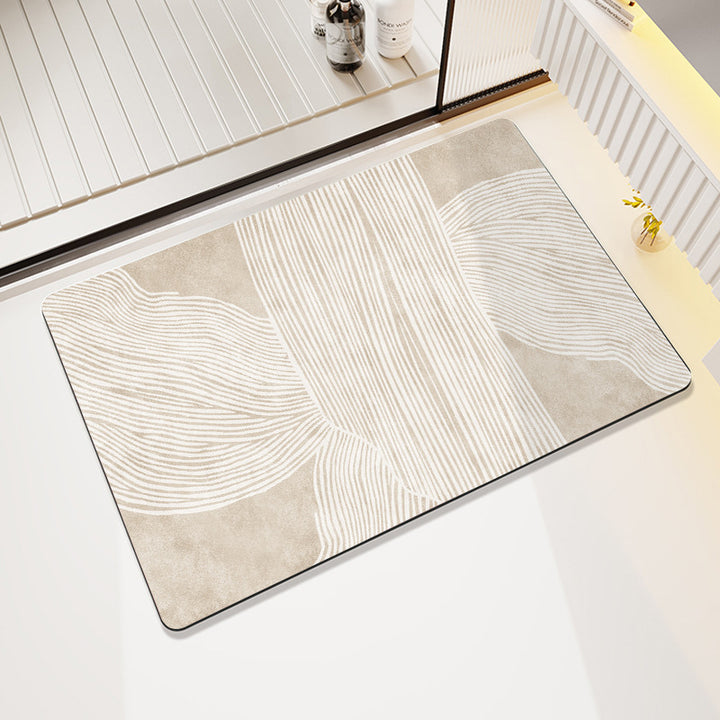 Artistic Cat-Themed Bath Mat Bowlift