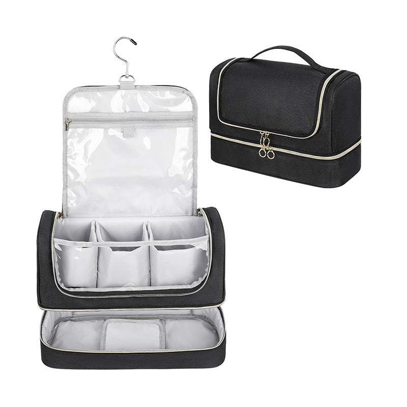 Cosmetic storage bag with modular compartments Bowlift