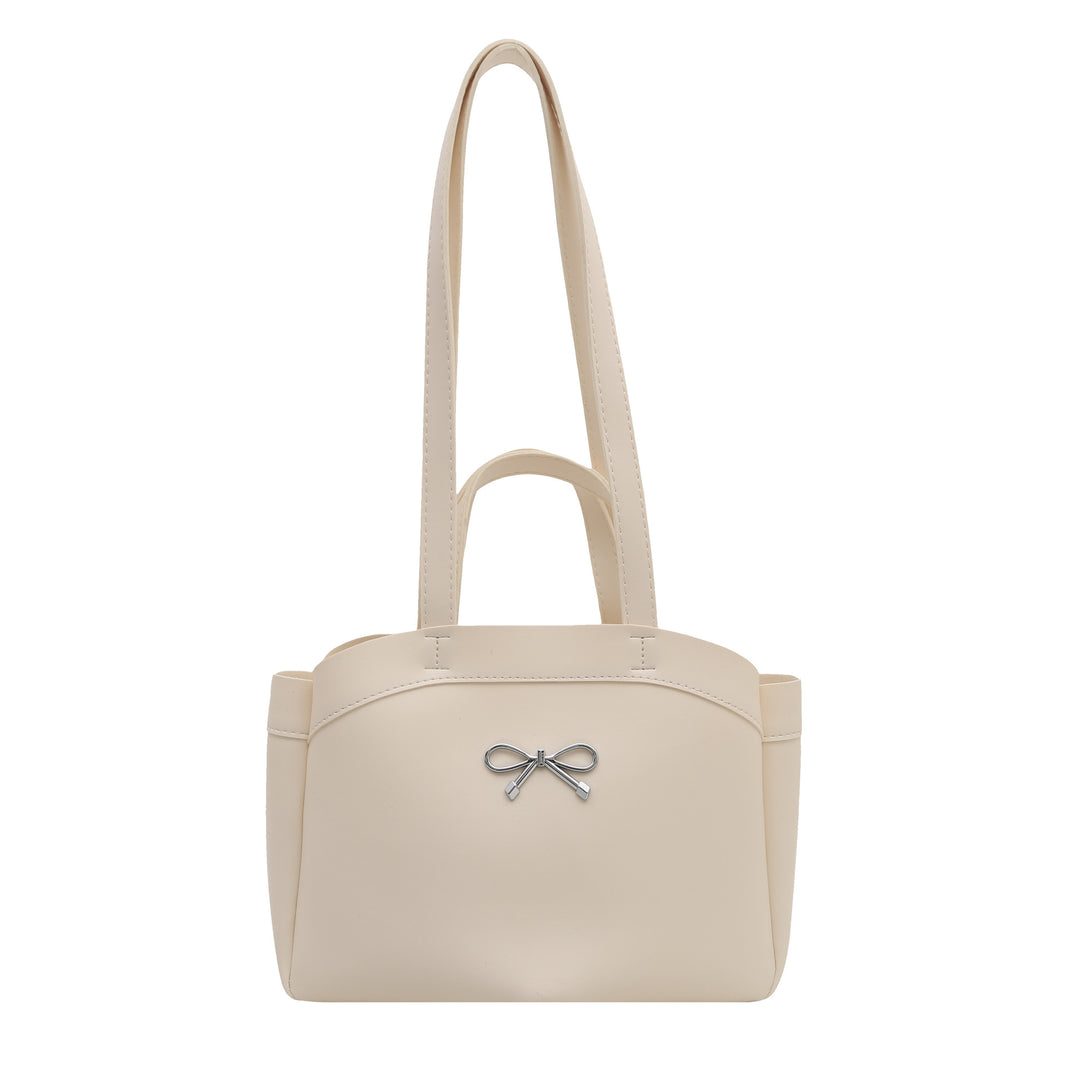 Elegant Bow Accent Handheld Tote Bag Bowlift