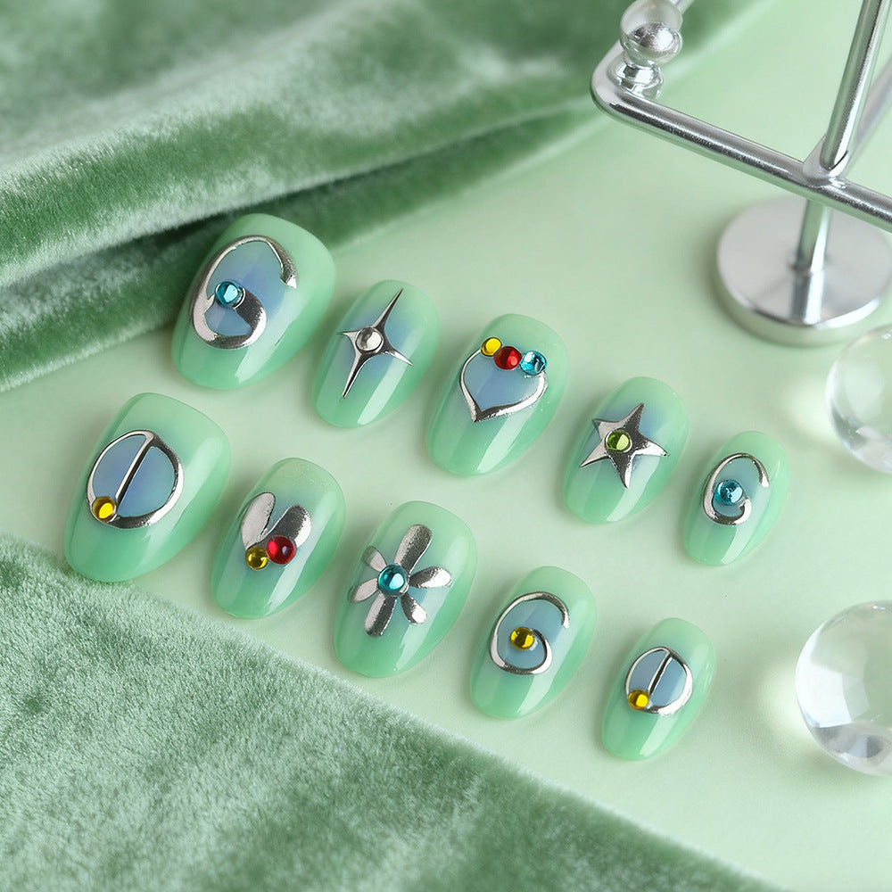 Artistic Embellished Nail Art Bowlift